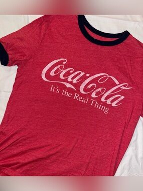 Coca-Cola Red Tee with White Script Logo